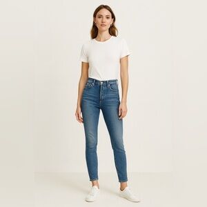 RE/DONE REVOLVE Blue High Rise Skinny Jeans Size 31 Women’s Vintage Style